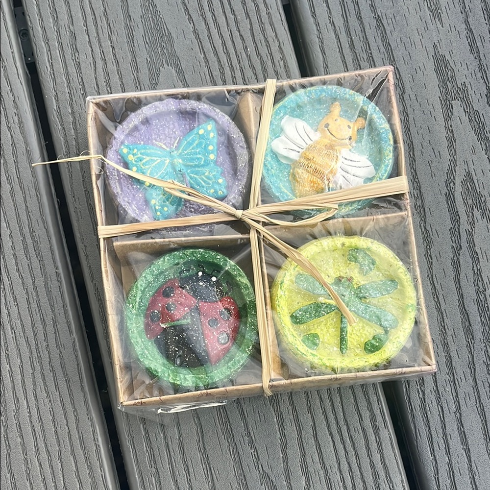 Colorful Insect Floating Candle Set - Picture 1 of 7